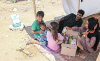 Christians in refugee camp in Turkey receive a care package